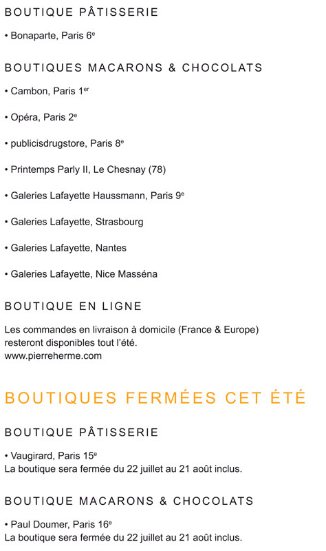 HORAIRES ETE 2012 Pierre Herm&eacute;