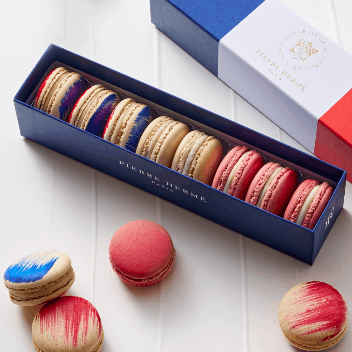 Coffret 8 Macarons Pierre Hermé x Élysée | Édition France