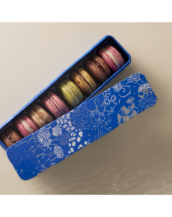 Coffret métal 8 macarons Collection Abysses Pierre Hermé Paris