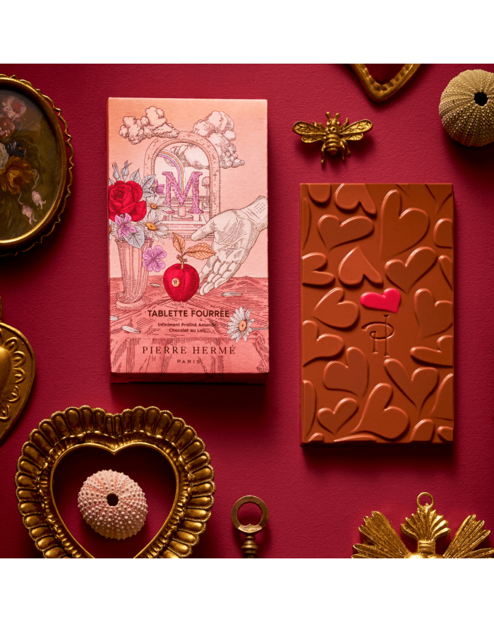 Tablette Coeurs Mêlés Arya Chocolat au Lait  Pierre Hermé Paris