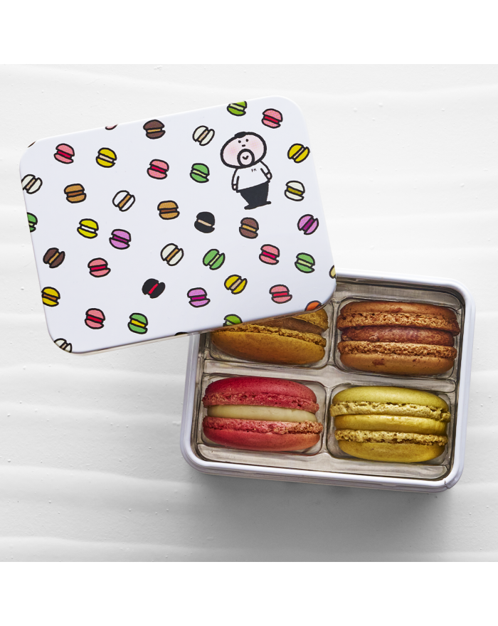 Coffrets 1001 Macarons 4 macarons métal Pierre Hermé Paris