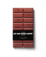TABLETTE CHOCOLAT AU LAIT SANS SUCRE