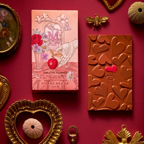 Tablette Coeurs Mêlés Arya Chocolat au Lait  Pierre Hermé Paris