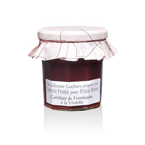 Confiture de framboises à la violette