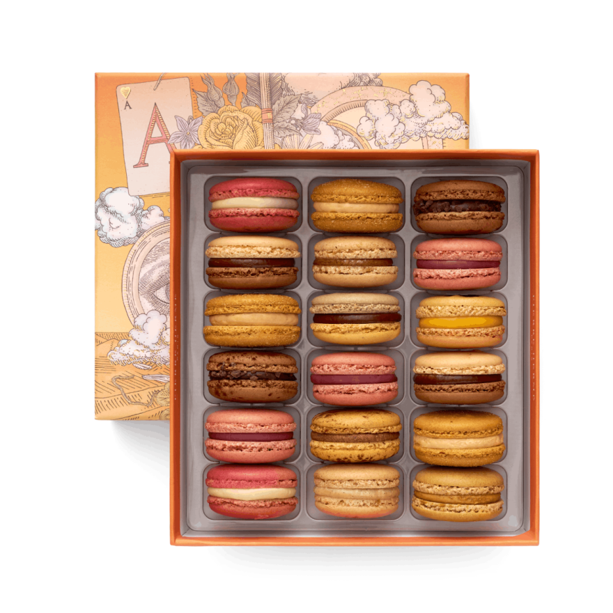 Coffret de 18 macarons