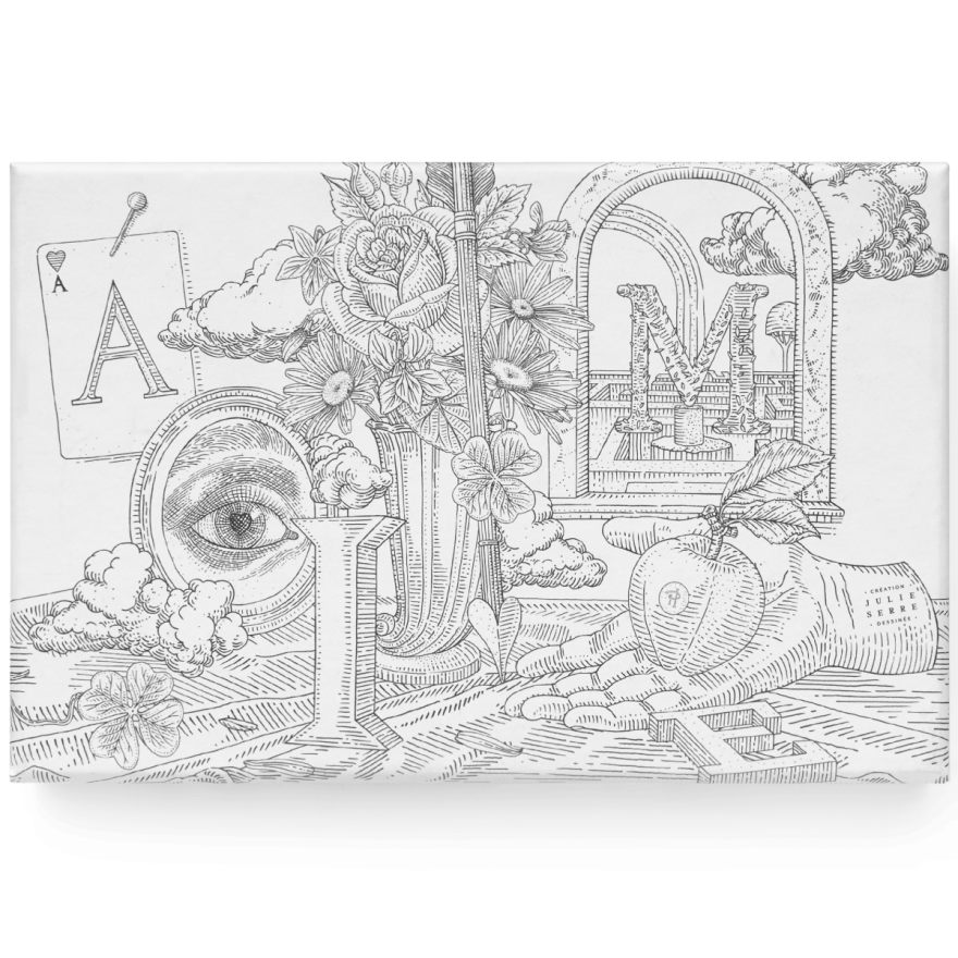 Coffret de 12 macarons à colorier