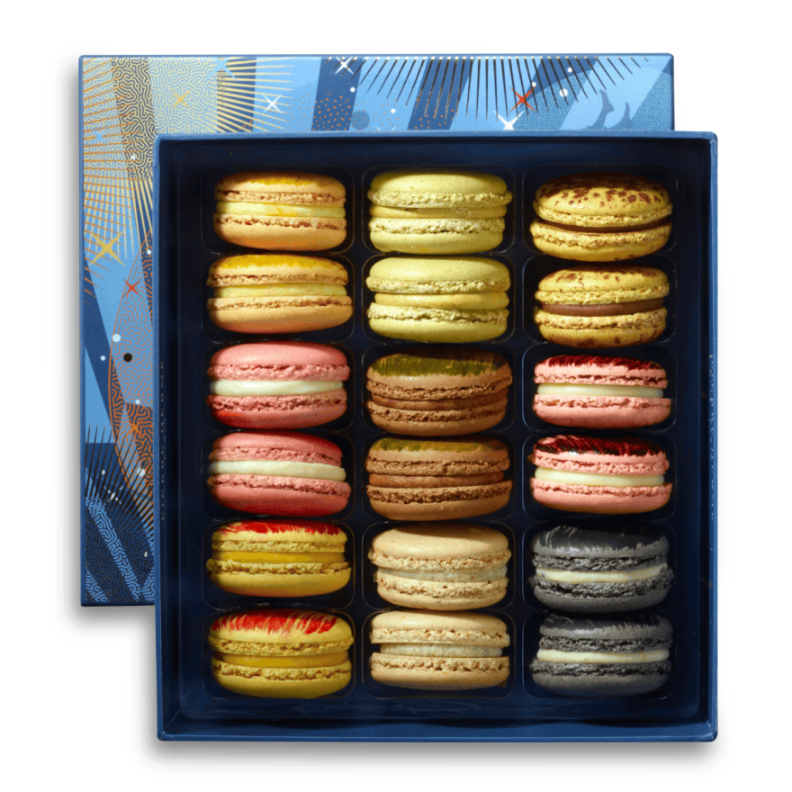 Coffret de 18 macarons
