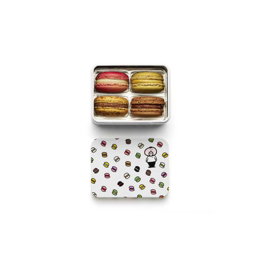 "Incontournables" 4 macarons - Coffret "1001 macarons"