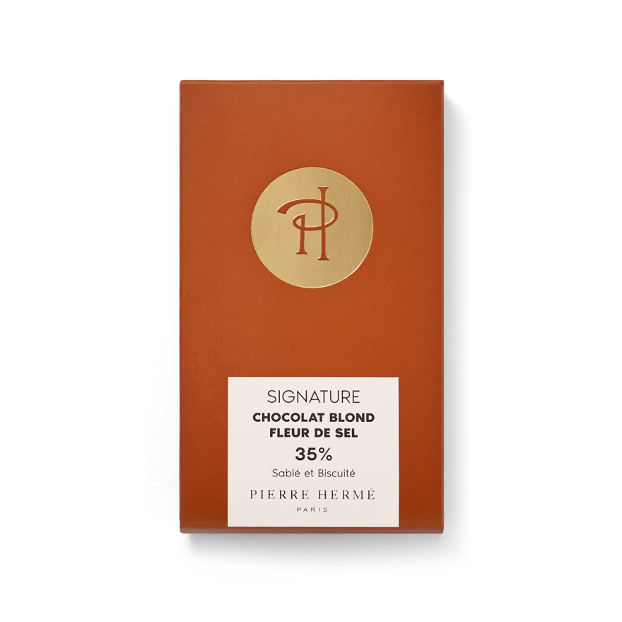 Tablette de chocolat blond caramélisé à la fleur de sel