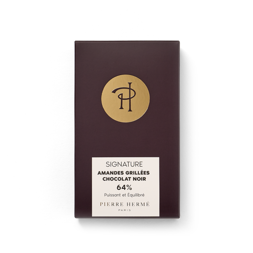 Tablette de chocolat noir & amandes grillées