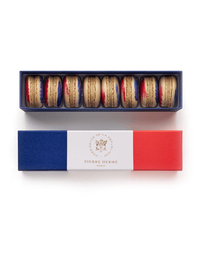 Coffret de 8 macarons 100% Élysée Pierre Hermé Paris