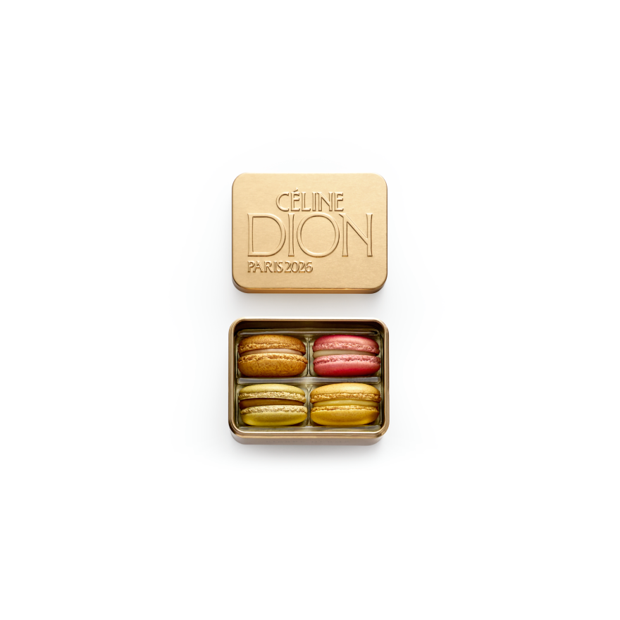 Coffret 4 Macarons Céline Dion & Pierre Hermé Paris