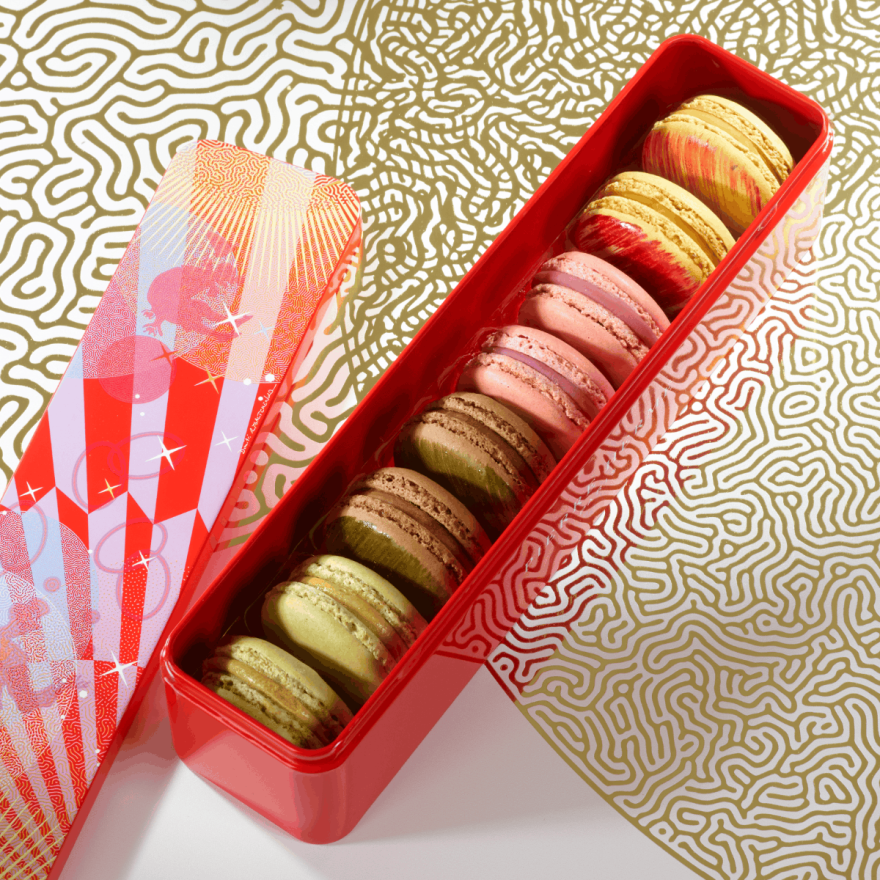 Coffret métal de 8 Macarons | Collection Invisible Pierre Hermé Paris