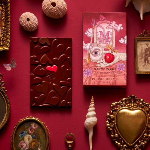 Tablette Fourrée Praliné Mais Grillé Chocolat Noir Pierre Hermé Paris