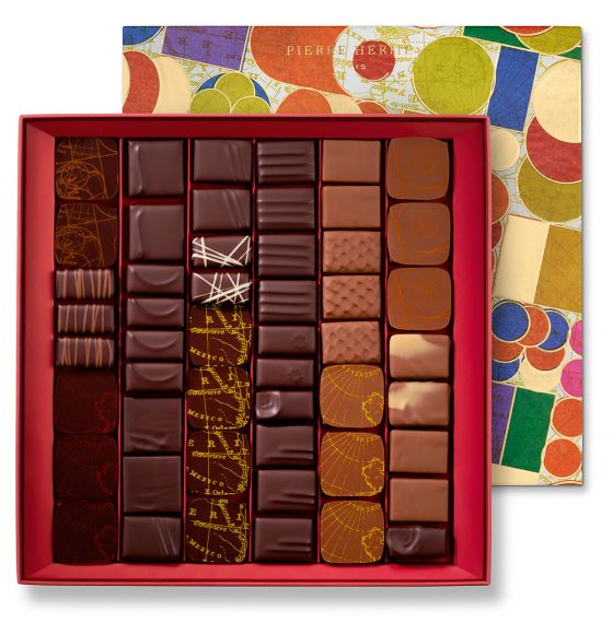 Coffret de 24 bonbons de chocolats noir