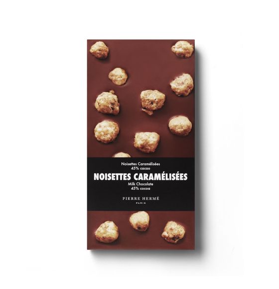 Tablette chocolat noir noisettes caramélisées