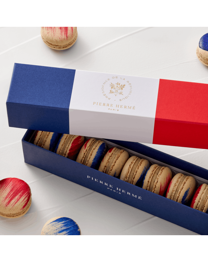 Coffret de 8 macarons 100% Élysée Pierre Hermé Paris