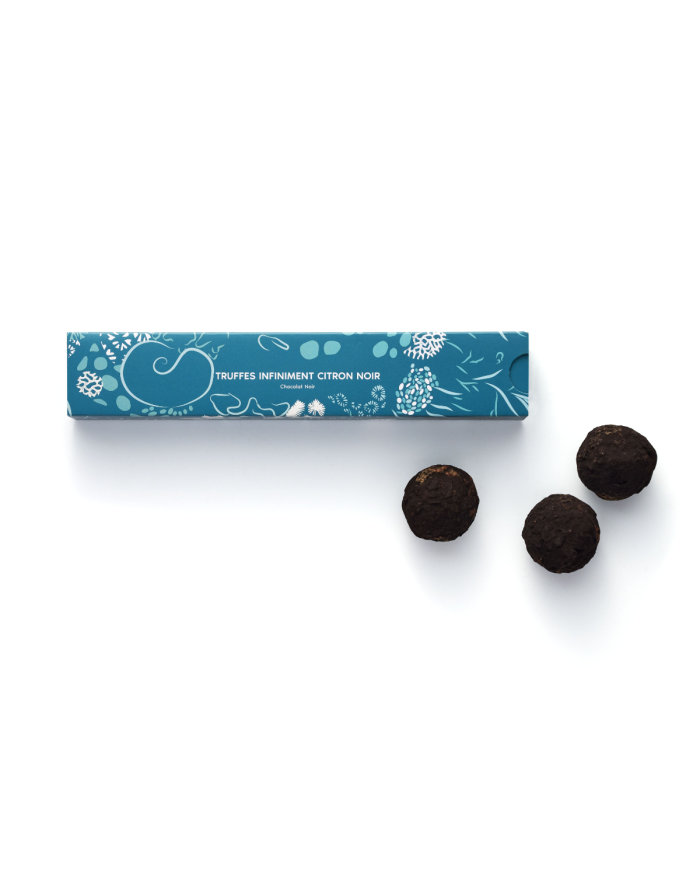 RÉGLETTE DE 6 TRUFFES INFINIMENT CITRON NOIR