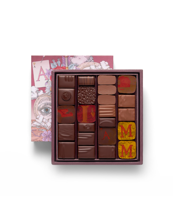 Coffret de bonbons chocolat Saint-Valentin - 230g