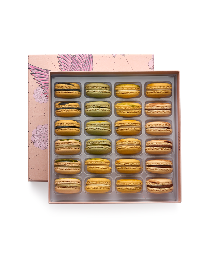 Coffret de 24 macarons assortiment découverte