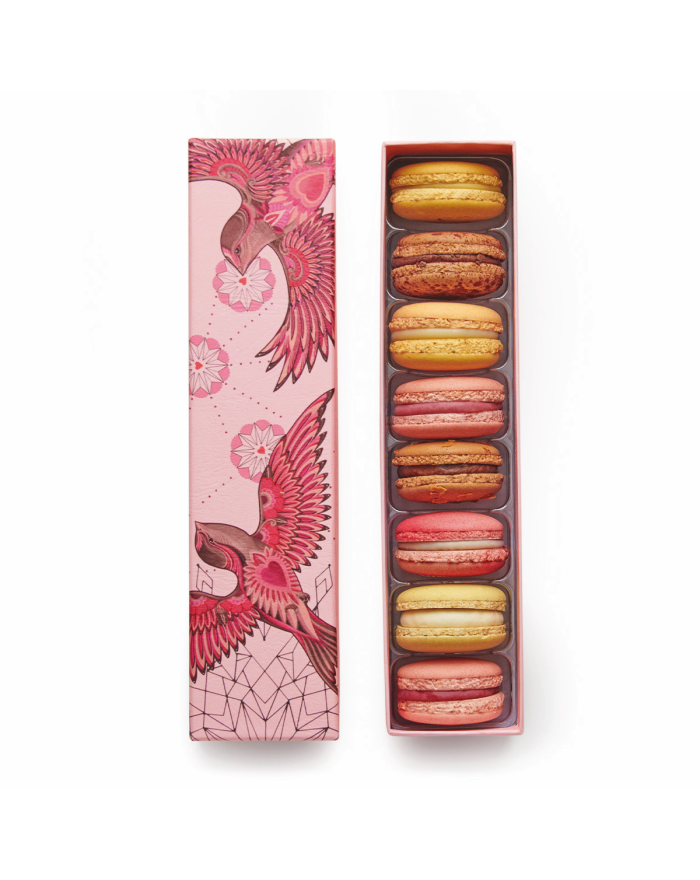 Coffret de 8 macarons Fête des Mères