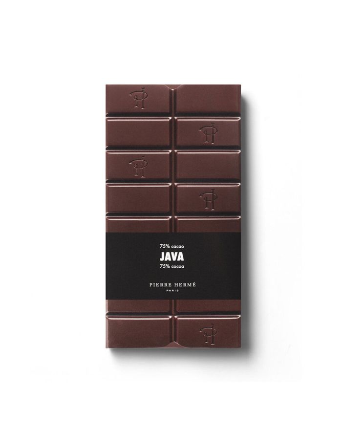 Tablette de chocolat noir pure origine Java