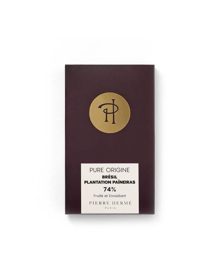 Tablette de chocolat noir pure origine Brésil plantation Paineiras
