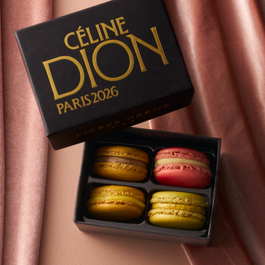 Coffret de 4 macarons - Céline Dion X Pierre Hermé Paris