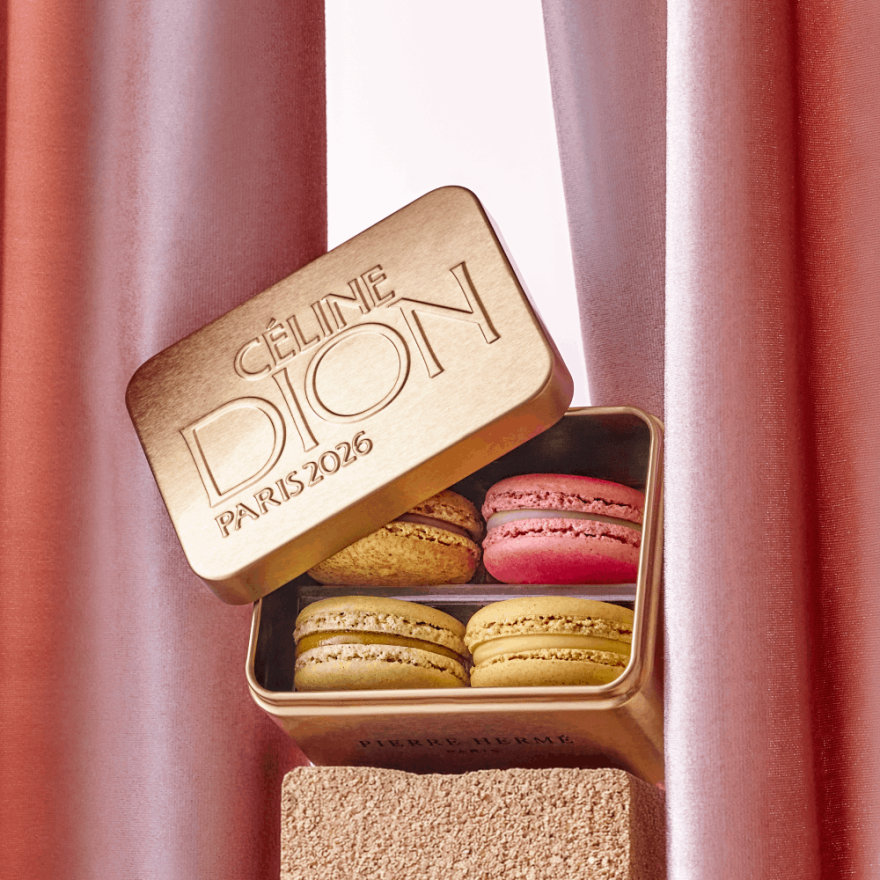 Coffret 4 Macarons Céline Dion & Pierre Hermé Paris