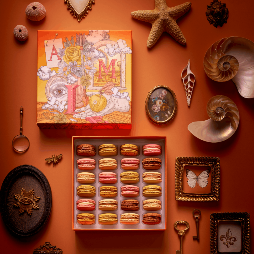 Coffret de 24 macarons Julie Serre Pierre Hermé Paris