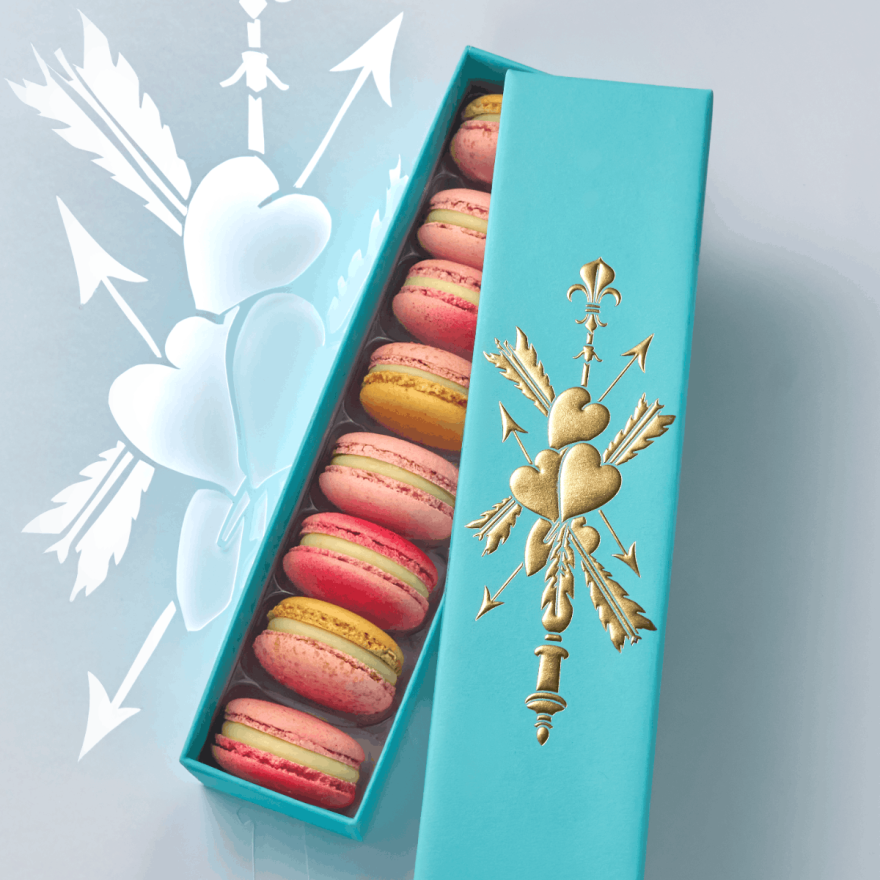 Coffret 8 macarons Marie-Antoinette Pierre Hermé Paris
