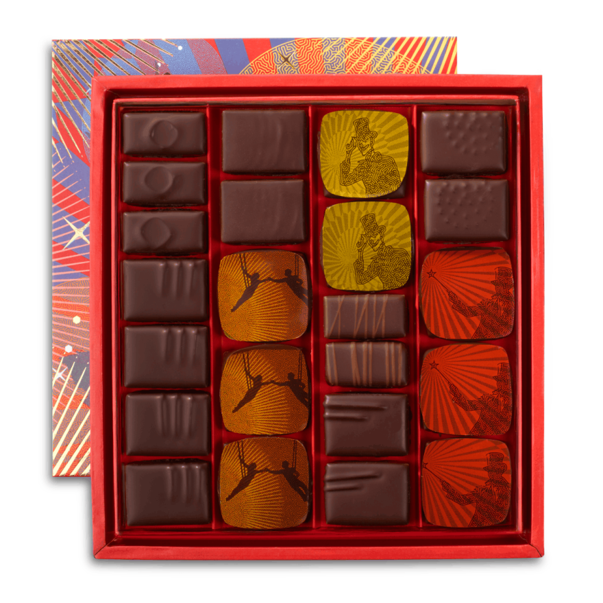 ASSORTIMENT DE BONBONS CHOCOLAT 100% NOIR - 230g