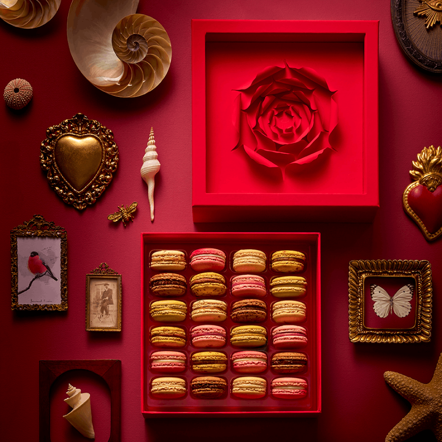Coffret de macarons Syrine Saint-Valentin