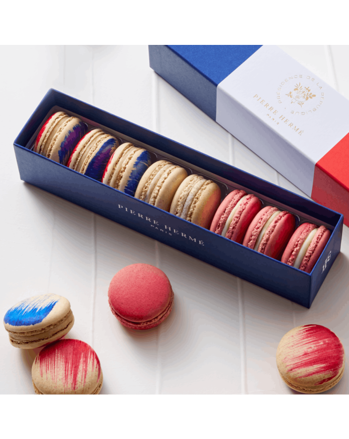 Coffret de 8 macarons Pierre Hermé Paris X Elysée Pierre Hermé Paris