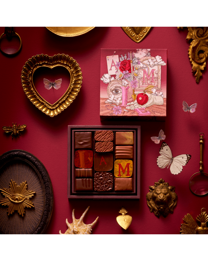 Coffret de bonbons chocolat Aime Pierre Hermé Paris