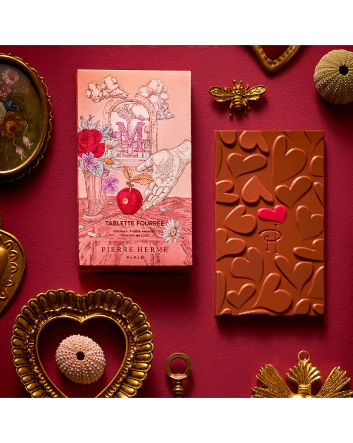Tablette Coeurs Mêlés Arya Chocolat au Lait  Pierre Hermé Paris
