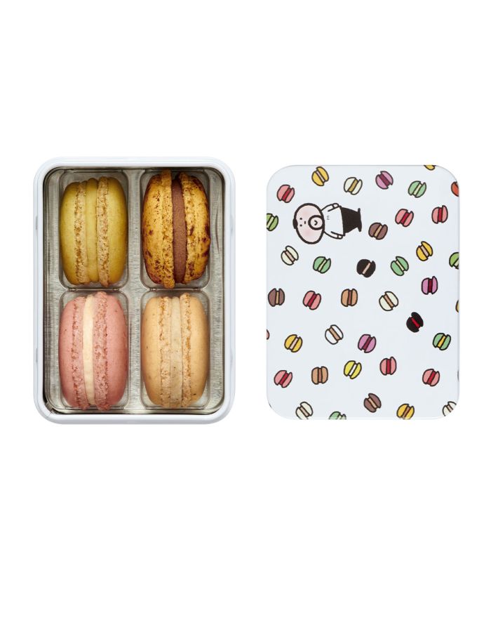 "Incontournables" 4 macarons - Coffret "1001 macarons"