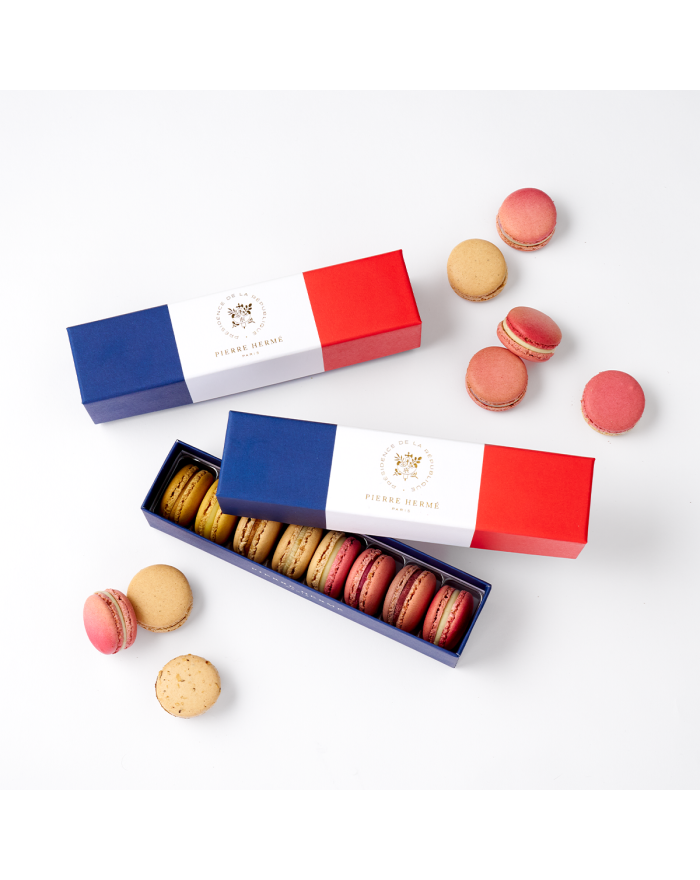 Coffret de 8 macarons Maison Elysée Pierre Hermé Paris