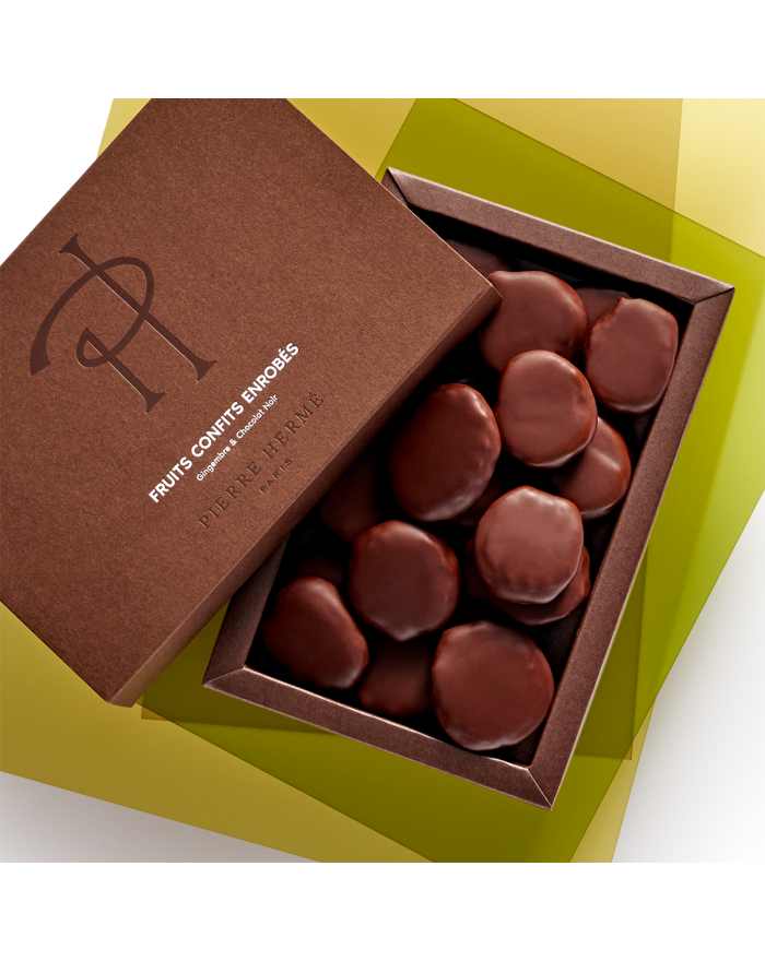 Gingembre confit enrobé de chocolat noir | Pierre Hermé Paris