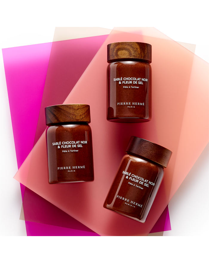 Pâte à Tartiner Sablé Chocolat Noir & Fleur de Sel | Pierre Hermé Paris