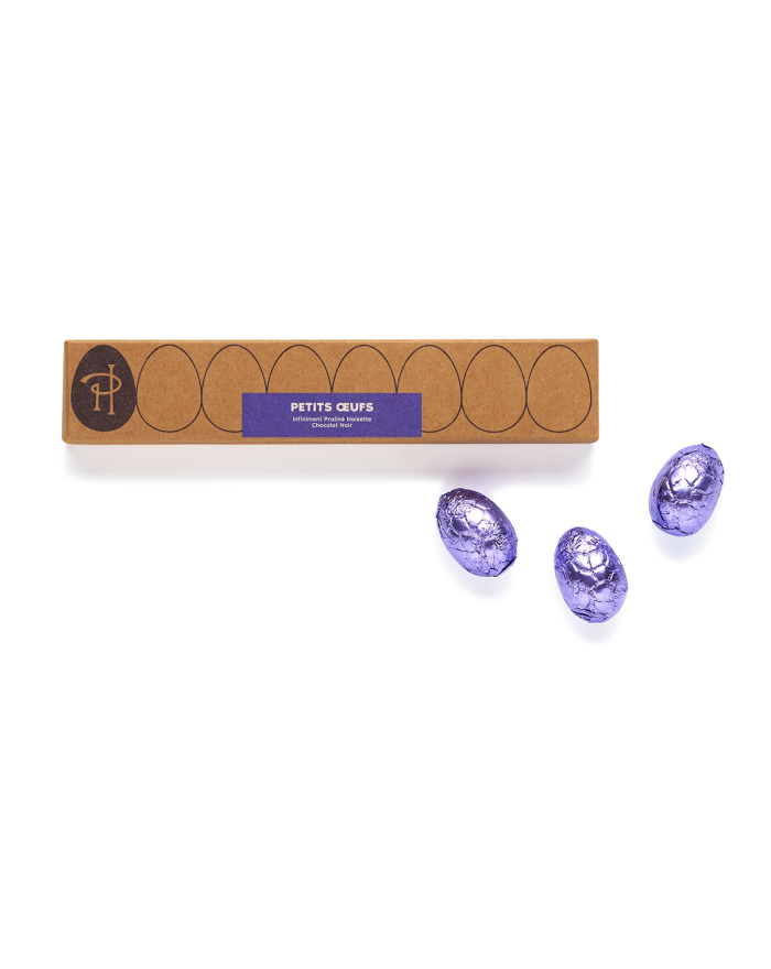 Réglette 8 œufs Chocolat Noir Infiniment Praliné Noisette | Pierre Hermé Paris