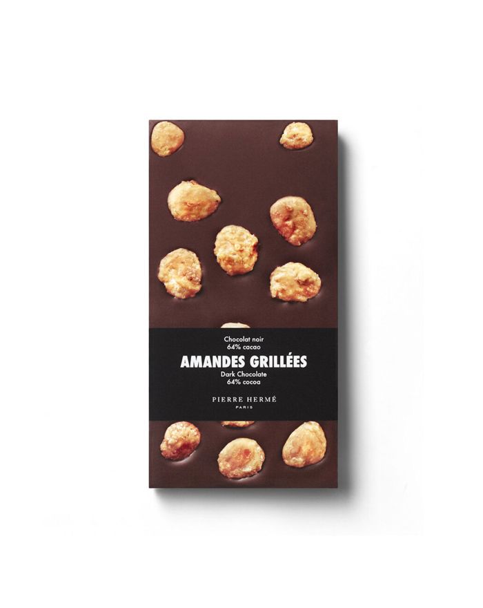 Tablette de chocolat noir & amandes grillées