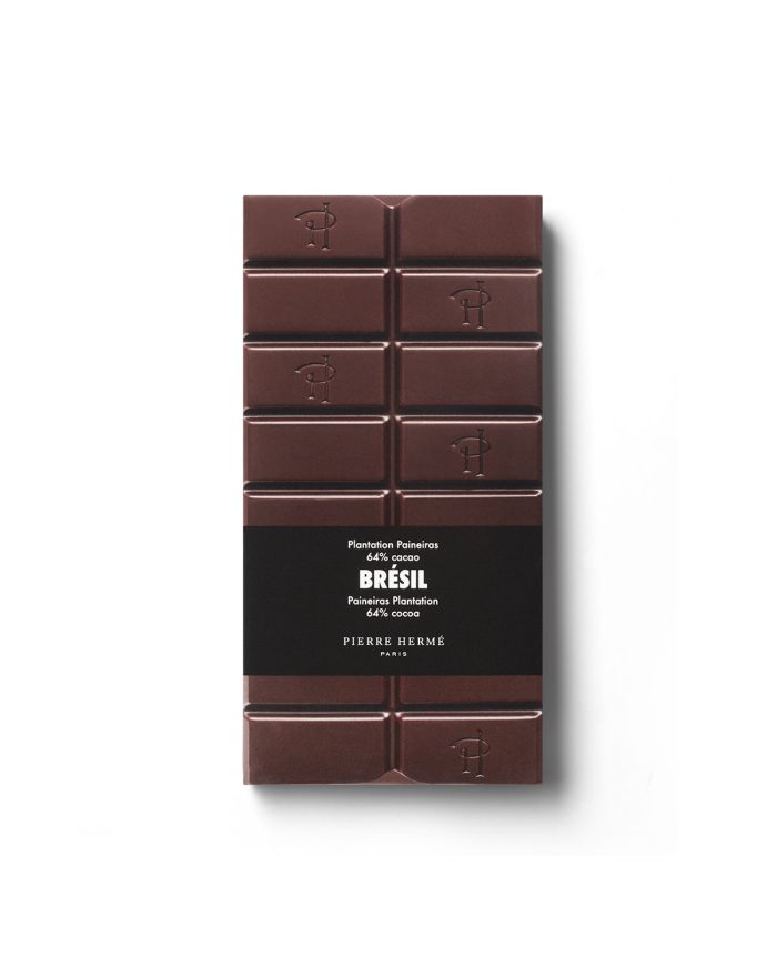 Tablette de chocolat noir pure origine Brésil plantation Paineiras