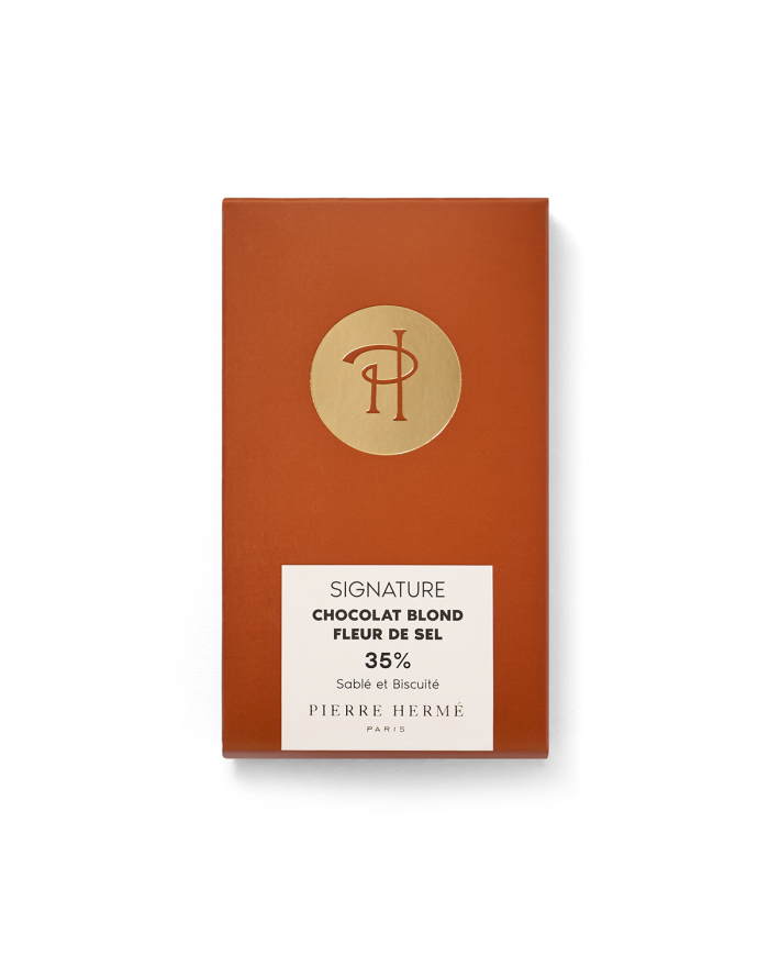 Tablette de chocolat blond caramélisé à la fleur de sel | Pierre Hermé Paris