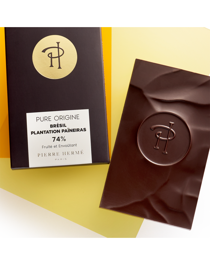 Tablette de chocolat noir pure origine Brésil Plantation Paineiras | Pierre Hermé Paris