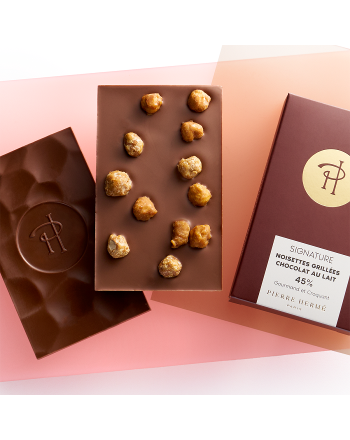 Tablette de Chocolat au Lait & Noisettes Grillées | Pierre Hermé Paris
