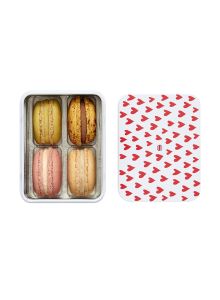 "INCONTOURNABLES" 4 MACARONS - COFFRET "1001 COEURS"